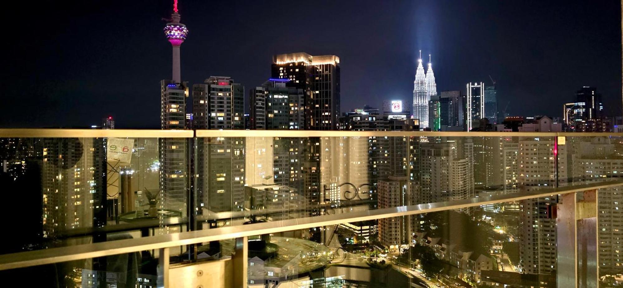Balcony Cityscape Iii The Robertson 41f Pangsapuri *